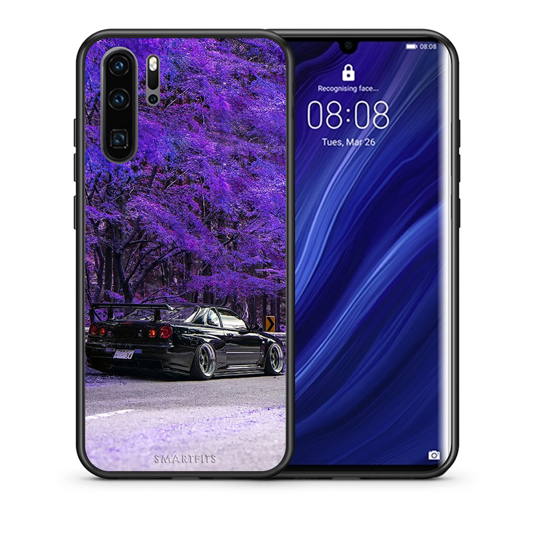 Θήκη Αγίου Βαλεντίνου Huawei P30 Pro Super Car από τη Smartfits με σχέδιο στο πίσω μέρος και μαύρο περίβλημα | Huawei P30 Pro Super Car case with colorful back and black bezels