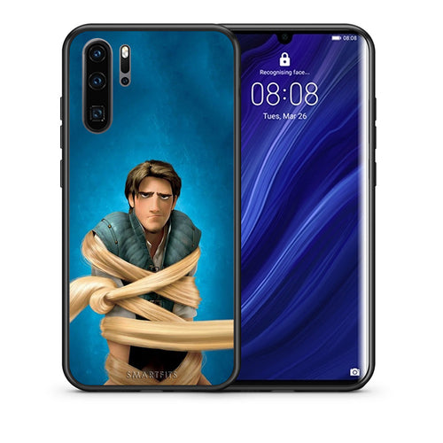 Θήκη Αγίου Βαλεντίνου Huawei P30 Pro Tangled 1 από τη Smartfits με σχέδιο στο πίσω μέρος και μαύρο περίβλημα | Huawei P30 Pro Tangled 1 case with colorful back and black bezels