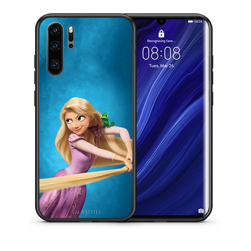 Θήκη Αγίου Βαλεντίνου Huawei P30 Pro Tangled 2 από τη Smartfits με σχέδιο στο πίσω μέρος και μαύρο περίβλημα | Huawei P30 Pro Tangled 2 case with colorful back and black bezels