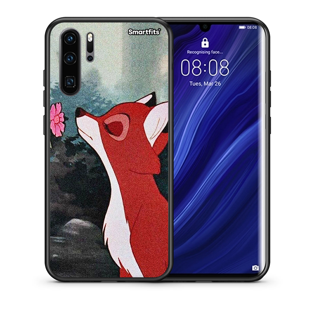 Θήκη Huawei P30 Pro Tod And Vixey Love 2 από τη Smartfits με σχέδιο στο πίσω μέρος και μαύρο περίβλημα | Huawei P30 Pro Tod And Vixey Love 2 case with colorful back and black bezels