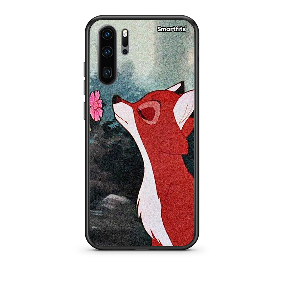 Huawei P30 Pro Tod And Vixey Love 2 θήκη από τη Smartfits με σχέδιο στο πίσω μέρος και μαύρο περίβλημα | Smartphone case with colorful back and black bezels by Smartfits