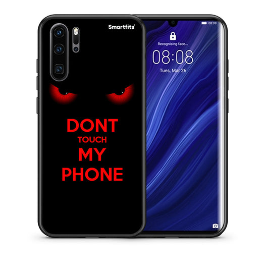 Θήκη Huawei P30 Pro Touch My Phone από τη Smartfits με σχέδιο στο πίσω μέρος και μαύρο περίβλημα | Huawei P30 Pro Touch My Phone case with colorful back and black bezels