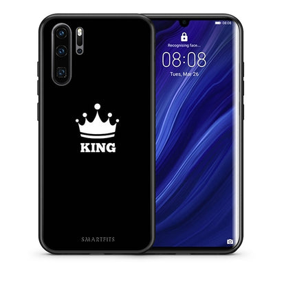 Θήκη Huawei P30 Pro King Valentine από τη Smartfits με σχέδιο στο πίσω μέρος και μαύρο περίβλημα | Huawei P30 Pro King Valentine case with colorful back and black bezels