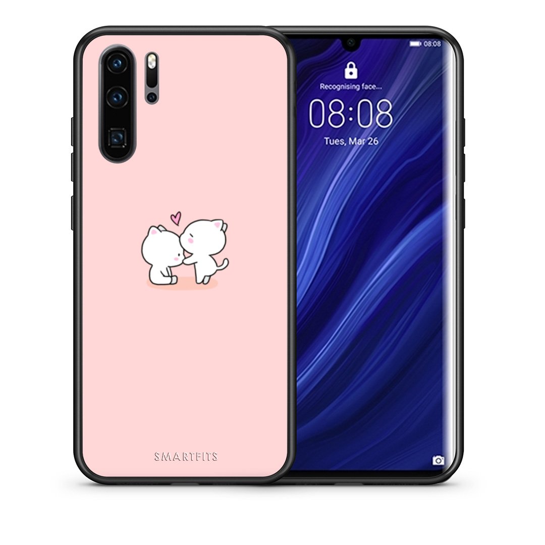 Θήκη Huawei P30 Pro Love Valentine από τη Smartfits με σχέδιο στο πίσω μέρος και μαύρο περίβλημα | Huawei P30 Pro Love Valentine case with colorful back and black bezels