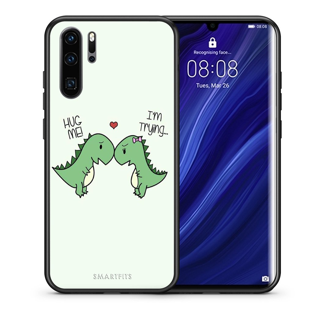 Θήκη Huawei P30 Pro Rex Valentine από τη Smartfits με σχέδιο στο πίσω μέρος και μαύρο περίβλημα | Huawei P30 Pro Rex Valentine case with colorful back and black bezels