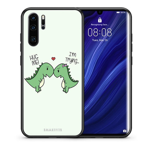 Θήκη Huawei P30 Pro Rex Valentine από τη Smartfits με σχέδιο στο πίσω μέρος και μαύρο περίβλημα | Huawei P30 Pro Rex Valentine case with colorful back and black bezels