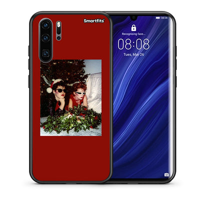Θήκη Huawei P30 Pro Waiting For Xmas από τη Smartfits με σχέδιο στο πίσω μέρος και μαύρο περίβλημα | Huawei P30 Pro Waiting For Xmas case with colorful back and black bezels