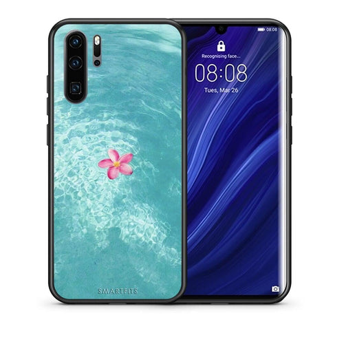 Θήκη Huawei P30 Pro Water Flower από τη Smartfits με σχέδιο στο πίσω μέρος και μαύρο περίβλημα | Huawei P30 Pro Water Flower case with colorful back and black bezels