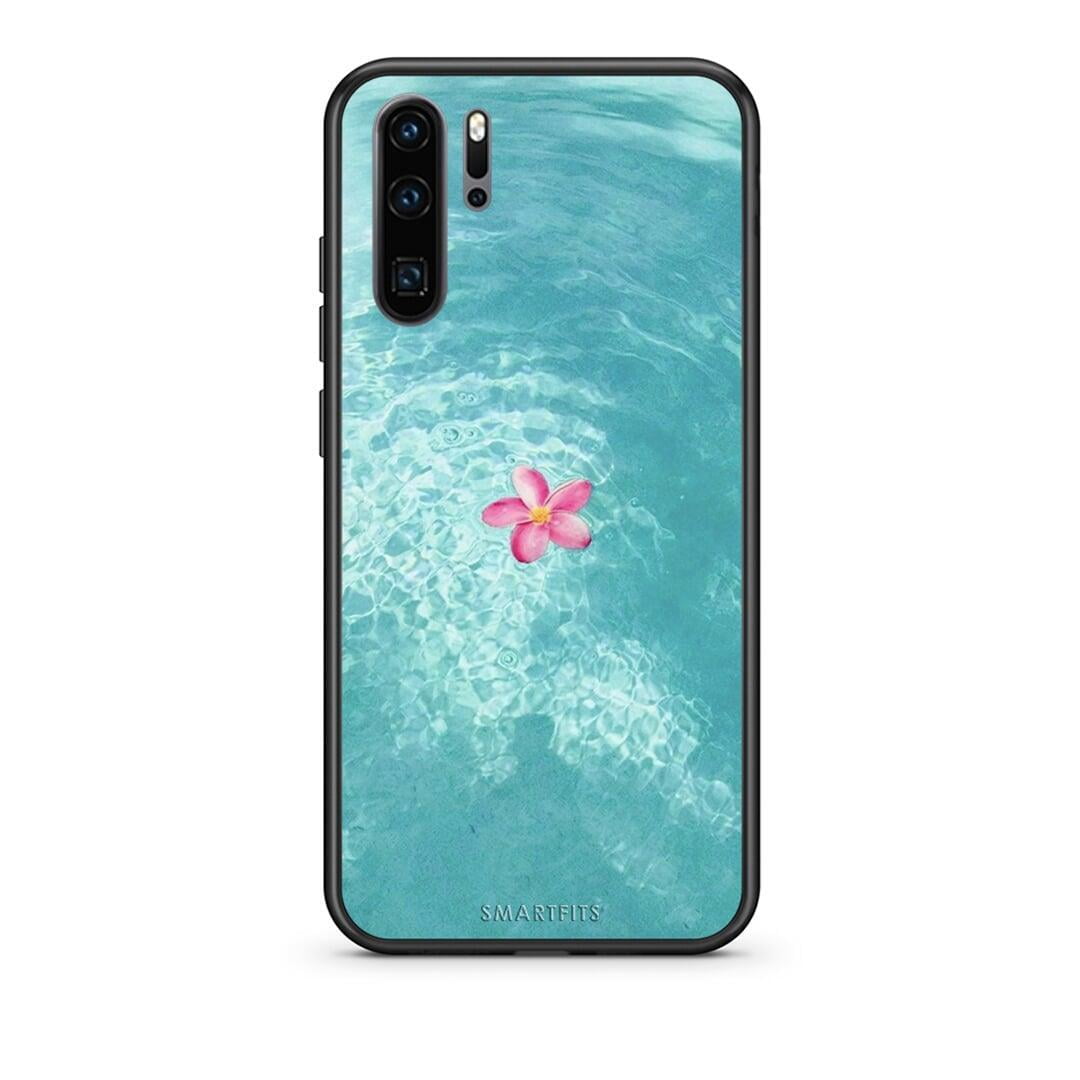 Huawei P30 Pro Water Flower Θήκη από τη Smartfits με σχέδιο στο πίσω μέρος και μαύρο περίβλημα | Smartphone case with colorful back and black bezels by Smartfits