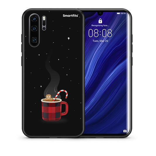 Θήκη Huawei P30 Pro Xmas Bathing από τη Smartfits με σχέδιο στο πίσω μέρος και μαύρο περίβλημα | Huawei P30 Pro Xmas Bathing case with colorful back and black bezels