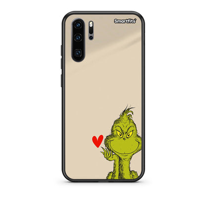 Huawei P30 Pro Xmas Grinch θήκη από τη Smartfits με σχέδιο στο πίσω μέρος και μαύρο περίβλημα | Smartphone case with colorful back and black bezels by Smartfits