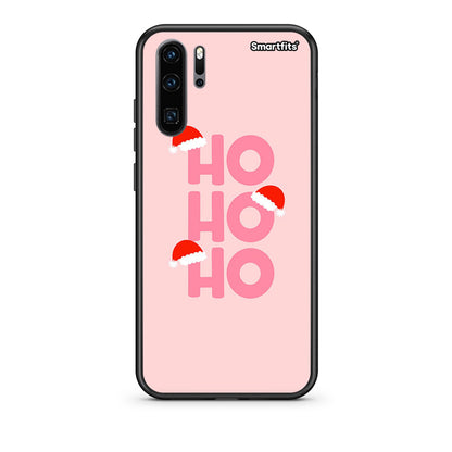 Huawei P30 Pro Xmas Ho Ho Ho θήκη από τη Smartfits με σχέδιο στο πίσω μέρος και μαύρο περίβλημα | Smartphone case with colorful back and black bezels by Smartfits