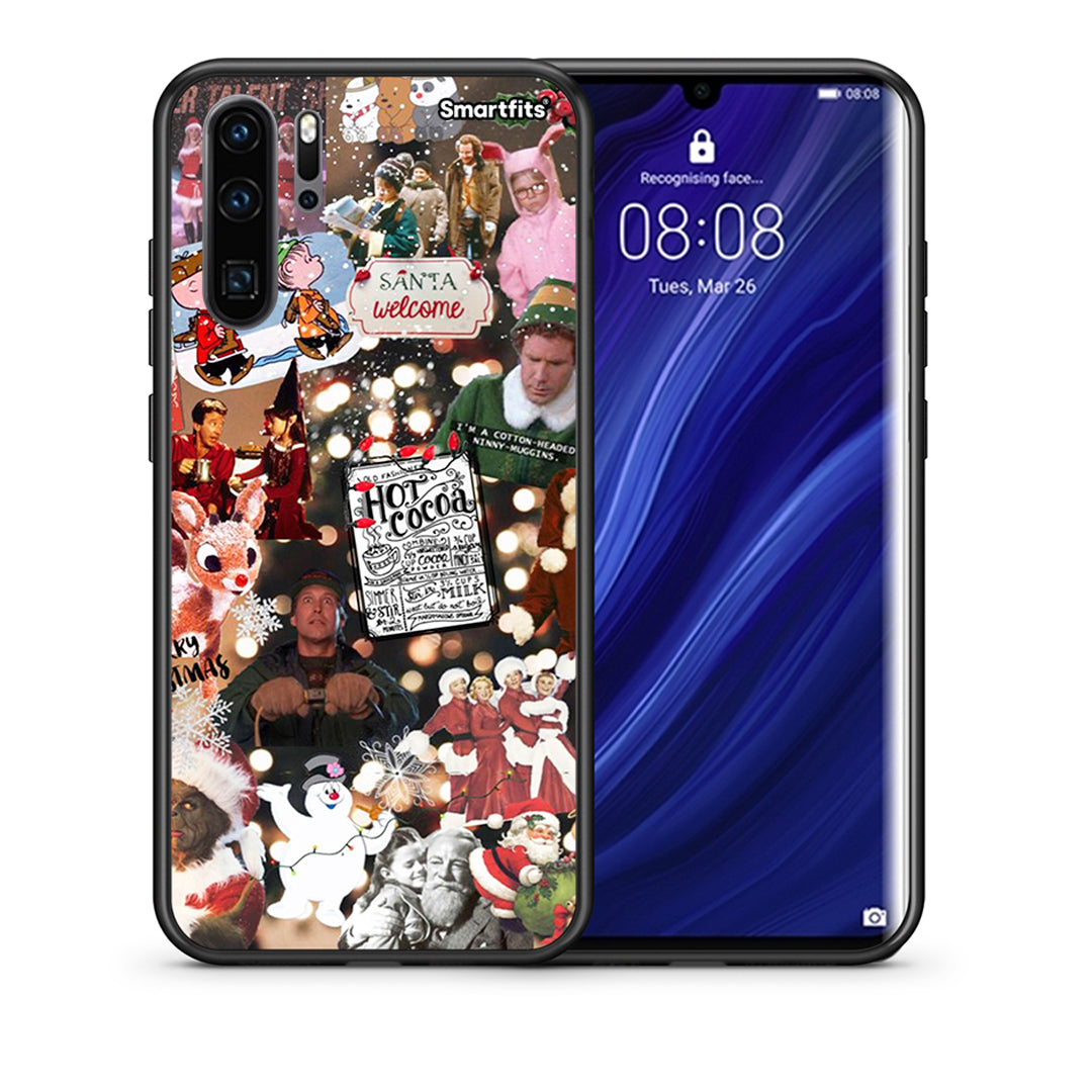 Θήκη Huawei P30 Pro Xmas Movies από τη Smartfits με σχέδιο στο πίσω μέρος και μαύρο περίβλημα | Huawei P30 Pro Xmas Movies case with colorful back and black bezels