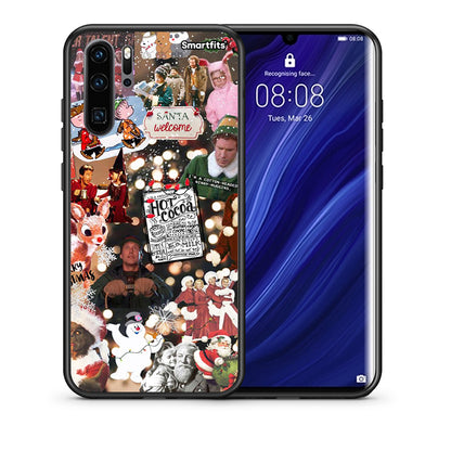 Θήκη Huawei P30 Pro Xmas Movies από τη Smartfits με σχέδιο στο πίσω μέρος και μαύρο περίβλημα | Huawei P30 Pro Xmas Movies case with colorful back and black bezels