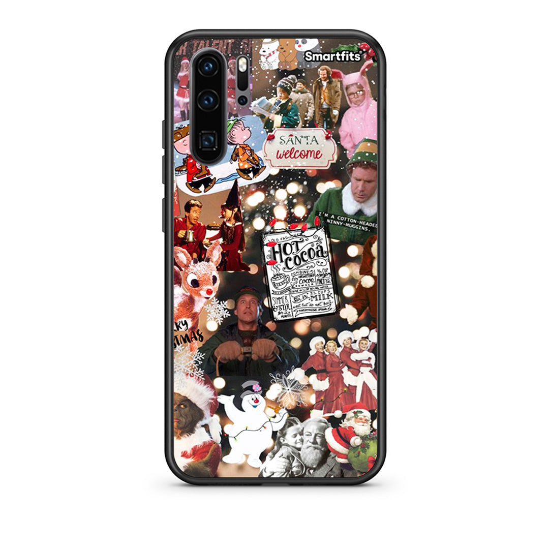 Huawei P30 Pro Xmas Movies θήκη από τη Smartfits με σχέδιο στο πίσω μέρος και μαύρο περίβλημα | Smartphone case with colorful back and black bezels by Smartfits