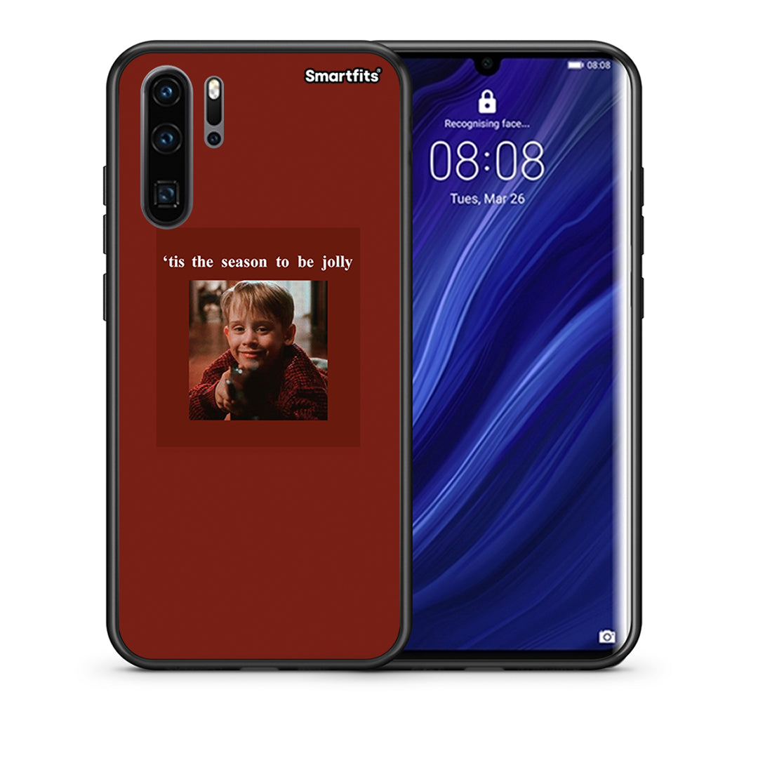 Θήκη Huawei P30 Pro Xmas Ultimate Spirit από τη Smartfits με σχέδιο στο πίσω μέρος και μαύρο περίβλημα | Huawei P30 Pro Xmas Ultimate Spirit case with colorful back and black bezels