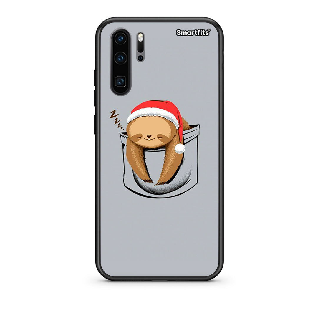 Huawei P30 Pro Xmas Zzzz θήκη από τη Smartfits με σχέδιο στο πίσω μέρος και μαύρο περίβλημα | Smartphone case with colorful back and black bezels by Smartfits