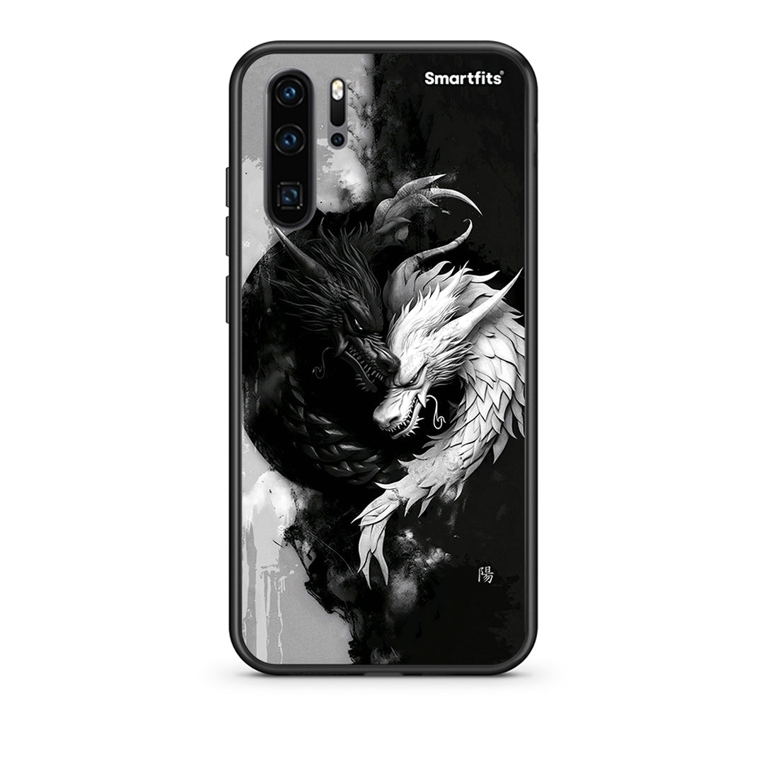 Huawei P30 Pro Yin Yang Θήκη από τη Smartfits με σχέδιο στο πίσω μέρος και μαύρο περίβλημα | Smartphone case with colorful back and black bezels by Smartfits