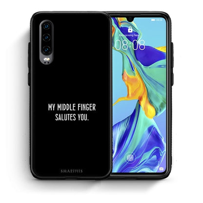 Θήκη Huawei P30 Salute από τη Smartfits με σχέδιο στο πίσω μέρος και μαύρο περίβλημα | Huawei P30 Salute case with colorful back and black bezels