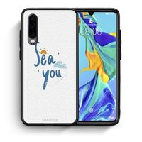 Thumbnail for Θήκη Huawei P30 Sea You από τη Smartfits με σχέδιο στο πίσω μέρος και μαύρο περίβλημα | Huawei P30 Sea You case with colorful back and black bezels