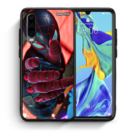 Thumbnail for Θήκη Huawei P30 Spider Hand από τη Smartfits με σχέδιο στο πίσω μέρος και μαύρο περίβλημα | Huawei P30 Spider Hand case with colorful back and black bezels