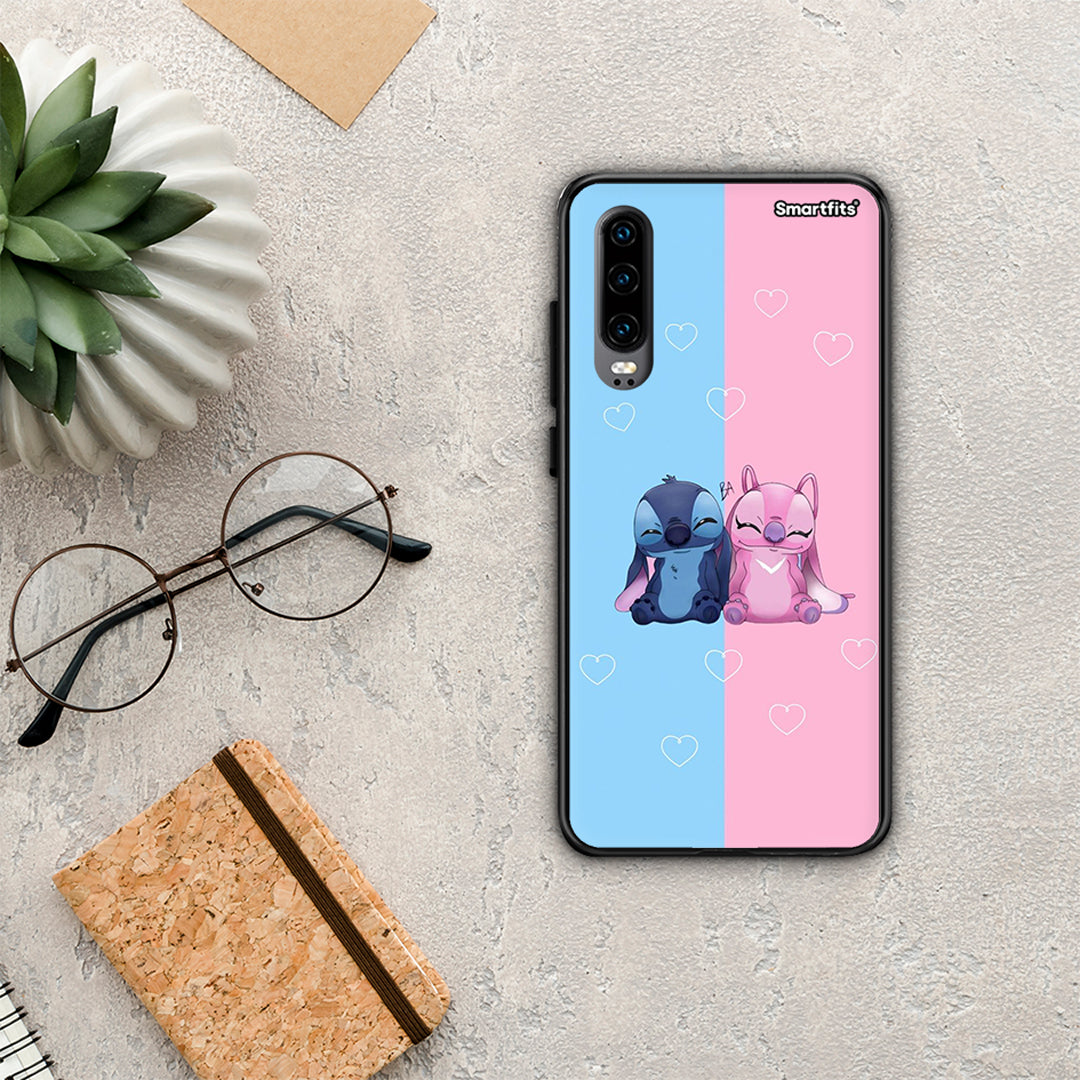 Stitch And Angel - Huawei P30 θήκη