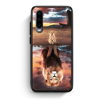 Huawei P30 Sunset Dreams Θήκη Αγίου Βαλεντίνου από τη Smartfits με σχέδιο στο πίσω μέρος και μαύρο περίβλημα | Smartphone case with colorful back and black bezels by Smartfits