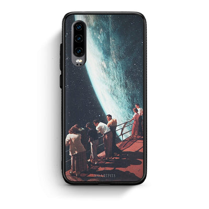 Huawei P30 Surreal View θήκη από τη Smartfits με σχέδιο στο πίσω μέρος και μαύρο περίβλημα | Smartphone case with colorful back and black bezels by Smartfits