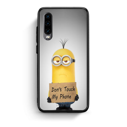 4 - Huawei P30 Minion Text case, cover, bumper