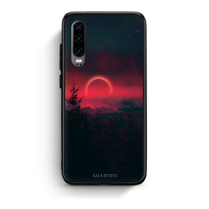 4 - Huawei P30 Sunset Tropic case, cover, bumper