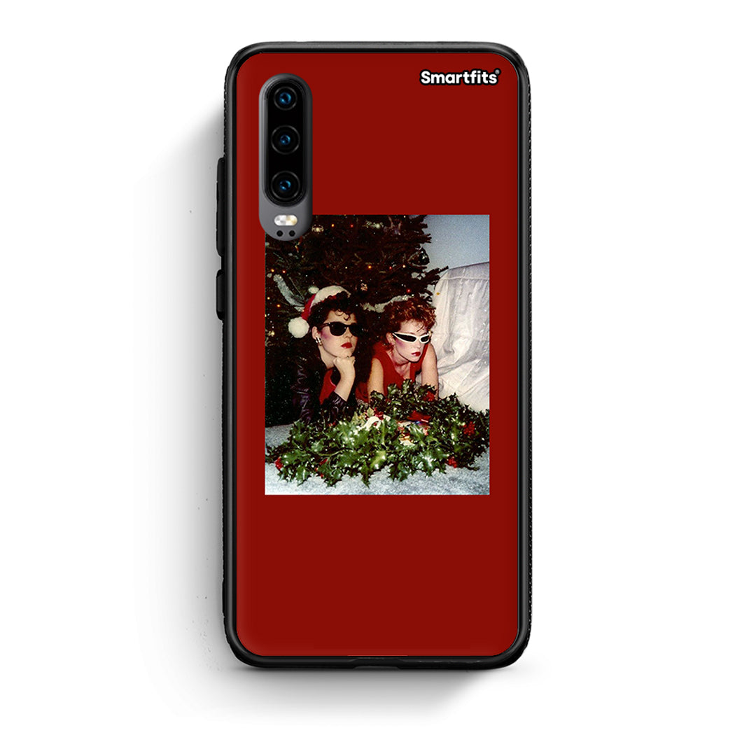 Huawei P30 Waiting For Xmas θήκη από τη Smartfits με σχέδιο στο πίσω μέρος και μαύρο περίβλημα | Smartphone case with colorful back and black bezels by Smartfits