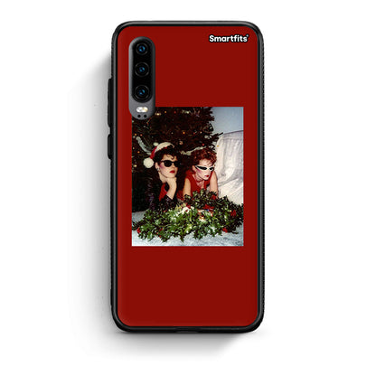Huawei P30 Waiting For Xmas θήκη από τη Smartfits με σχέδιο στο πίσω μέρος και μαύρο περίβλημα | Smartphone case with colorful back and black bezels by Smartfits