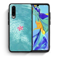 Thumbnail for Θήκη Huawei P30 Water Flower από τη Smartfits με σχέδιο στο πίσω μέρος και μαύρο περίβλημα | Huawei P30 Water Flower case with colorful back and black bezels