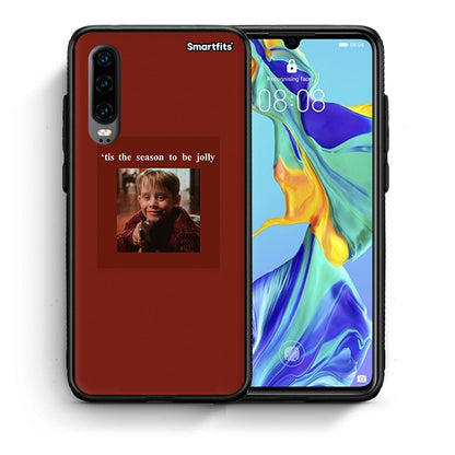 Θήκη Huawei P30 Xmas Ultimate Spirit από τη Smartfits με σχέδιο στο πίσω μέρος και μαύρο περίβλημα | Huawei P30 Xmas Ultimate Spirit case with colorful back and black bezels