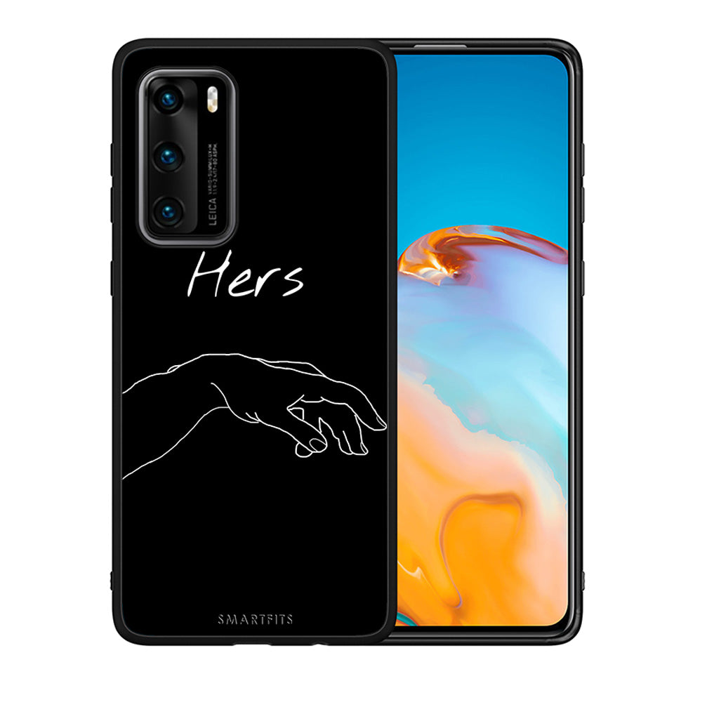 Θήκη Αγίου Βαλεντίνου Huawei P40 Aeshetic Love 1 από τη Smartfits με σχέδιο στο πίσω μέρος και μαύρο περίβλημα | Huawei P40 Aeshetic Love 1 case with colorful back and black bezels
