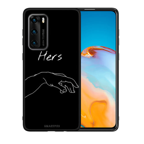 Θήκη Αγίου Βαλεντίνου Huawei P40 Aeshetic Love 1 από τη Smartfits με σχέδιο στο πίσω μέρος και μαύρο περίβλημα | Huawei P40 Aeshetic Love 1 case with colorful back and black bezels