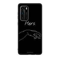 Thumbnail for Huawei P40 Aeshetic Love 1 Θήκη Αγίου Βαλεντίνου από τη Smartfits με σχέδιο στο πίσω μέρος και μαύρο περίβλημα | Smartphone case with colorful back and black bezels by Smartfits