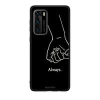 Thumbnail for Huawei P40 Always & Forever 1 Θήκη Αγίου Βαλεντίνου από τη Smartfits με σχέδιο στο πίσω μέρος και μαύρο περίβλημα | Smartphone case with colorful back and black bezels by Smartfits