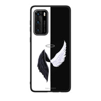 Thumbnail for Huawei P40 Angels Demons θήκη από τη Smartfits με σχέδιο στο πίσω μέρος και μαύρο περίβλημα | Smartphone case with colorful back and black bezels by Smartfits