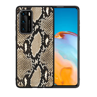Thumbnail for Θήκη Huawei P40 Fashion Snake Animal από τη Smartfits με σχέδιο στο πίσω μέρος και μαύρο περίβλημα | Huawei P40 Fashion Snake Animal case with colorful back and black bezels