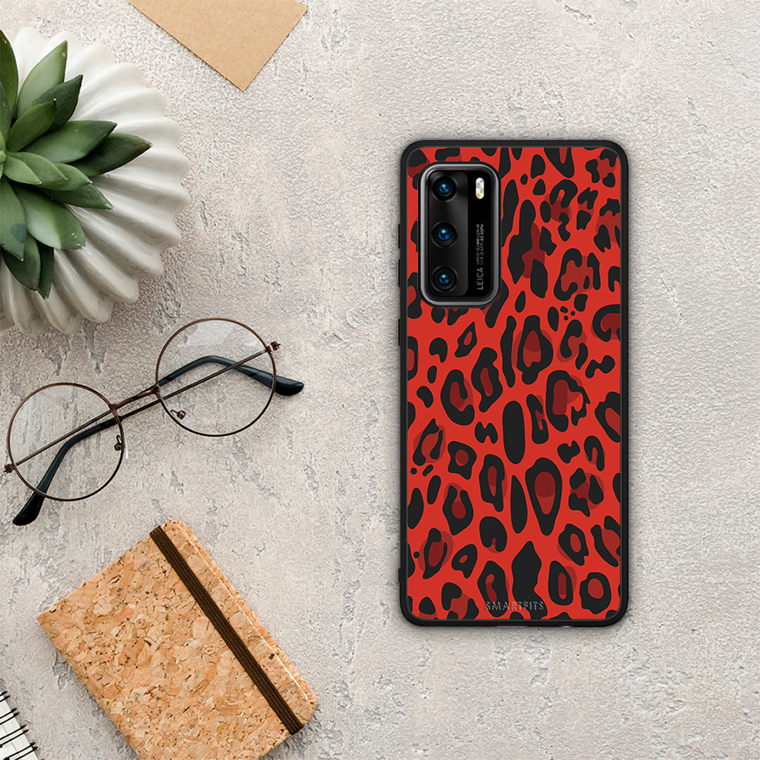 Animal Red Leopard - Huawei P40 θήκη
