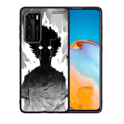 Θήκη Huawei P40 Anime Boy από τη Smartfits με σχέδιο στο πίσω μέρος και μαύρο περίβλημα | Huawei P40 Anime Boy case with colorful back and black bezels