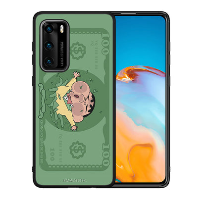 Θήκη Αγίου Βαλεντίνου Huawei P40 Big Money από τη Smartfits με σχέδιο στο πίσω μέρος και μαύρο περίβλημα | Huawei P40 Big Money case with colorful back and black bezels