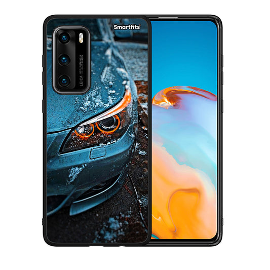 Θήκη Huawei P40 Bmw E60 από τη Smartfits με σχέδιο στο πίσω μέρος και μαύρο περίβλημα | Huawei P40 Bmw E60 case with colorful back and black bezels