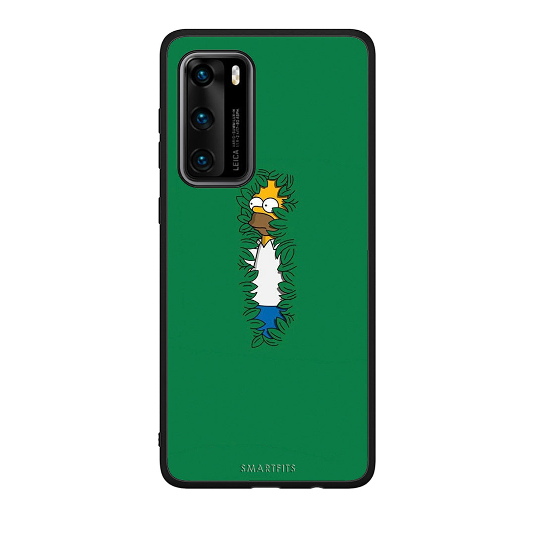 Huawei P40 Bush Man Θήκη Αγίου Βαλεντίνου από τη Smartfits με σχέδιο στο πίσω μέρος και μαύρο περίβλημα | Smartphone case with colorful back and black bezels by Smartfits