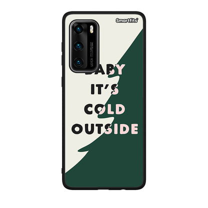 Huawei P40 Cold Outside θήκη από τη Smartfits με σχέδιο στο πίσω μέρος και μαύρο περίβλημα | Smartphone case with colorful back and black bezels by Smartfits