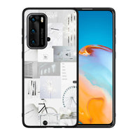 Thumbnail for Θήκη Αγίου Βαλεντίνου Huawei P40 Collage Make Me Wonder από τη Smartfits με σχέδιο στο πίσω μέρος και μαύρο περίβλημα | Huawei P40 Collage Make Me Wonder case with colorful back and black bezels