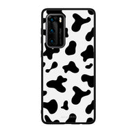 Thumbnail for Huawei P40 Cow Print θήκη από τη Smartfits με σχέδιο στο πίσω μέρος και μαύρο περίβλημα | Smartphone case with colorful back and black bezels by Smartfits