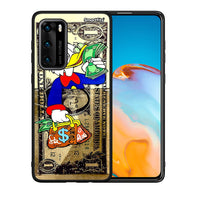 Thumbnail for Θήκη Huawei P40 Duck Money από τη Smartfits με σχέδιο στο πίσω μέρος και μαύρο περίβλημα | Huawei P40 Duck Money case with colorful back and black bezels