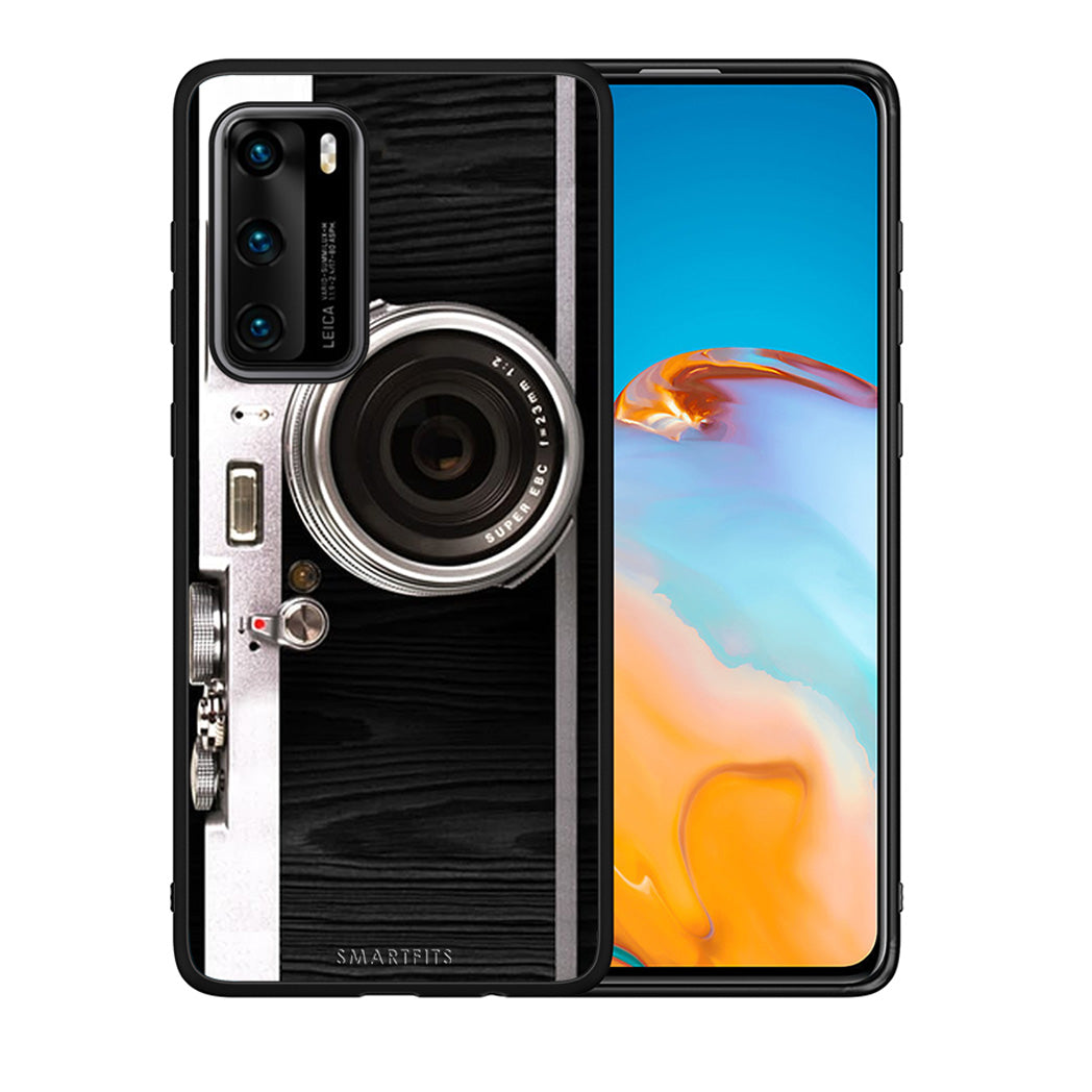 Θήκη Huawei P40 Emily In Paris από τη Smartfits με σχέδιο στο πίσω μέρος και μαύρο περίβλημα | Huawei P40 Emily In Paris case with colorful back and black bezels